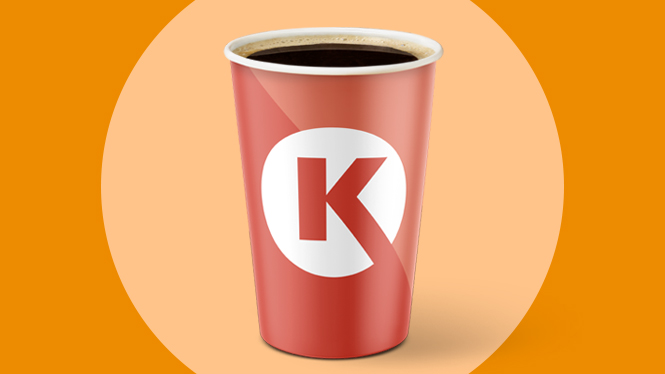 röd circle k kaffemugg