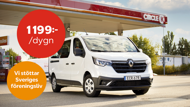 bild på minibuss för föreningslivet