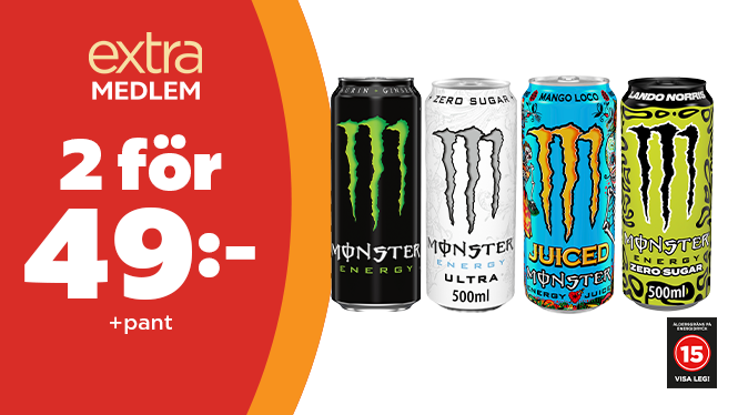 Erbjudande monster energidryck