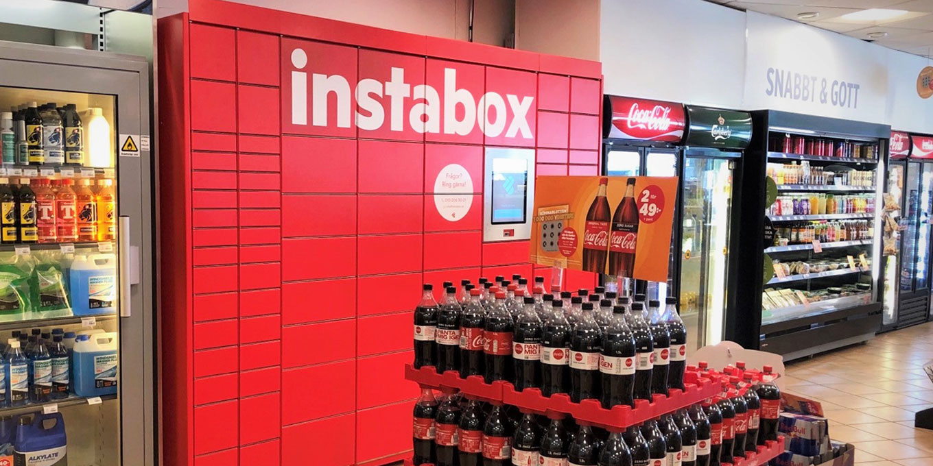 Röda Instaboxar på Circle K