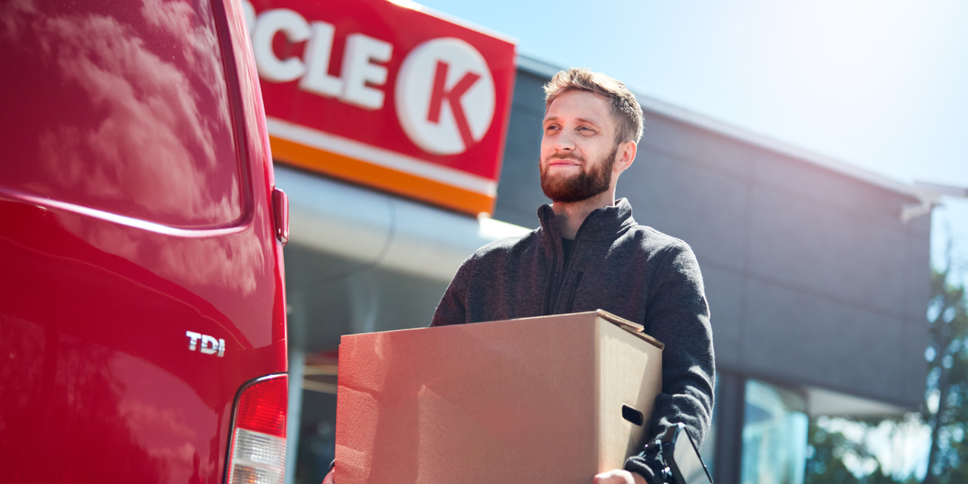 Företag kille på Circle K