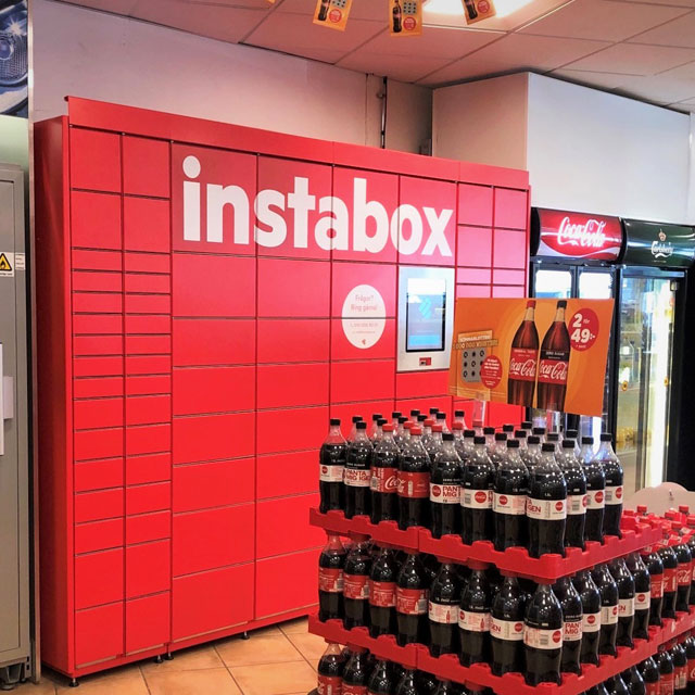 Röda Instaboxar på Circle K