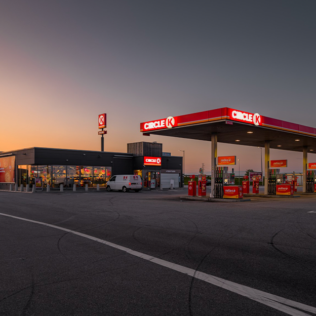 bild på en circlek station